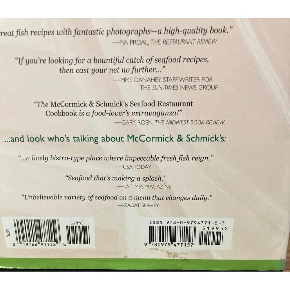 Cookbook McCormick and Schmick's Seafood Restaurant 2008 2nd Edition